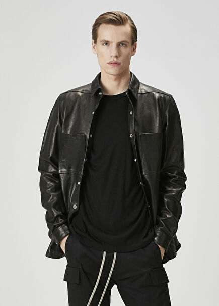 Black Leather Shirt
