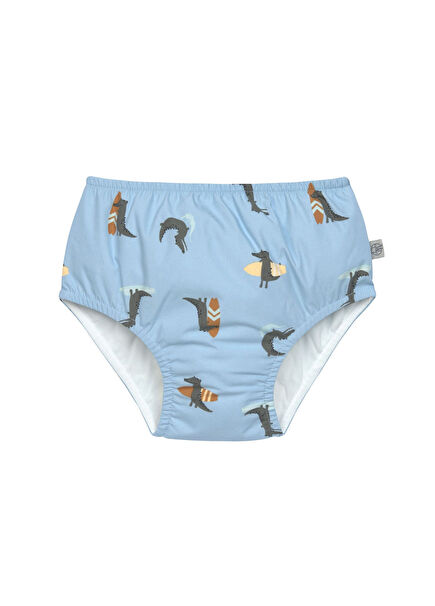 Crocodile Sky Blue UV Korumalı Erkek Bebek Mayo Bez 