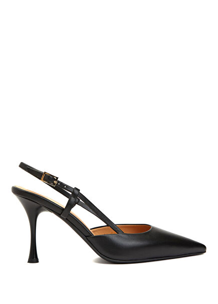 Black Leather Heels