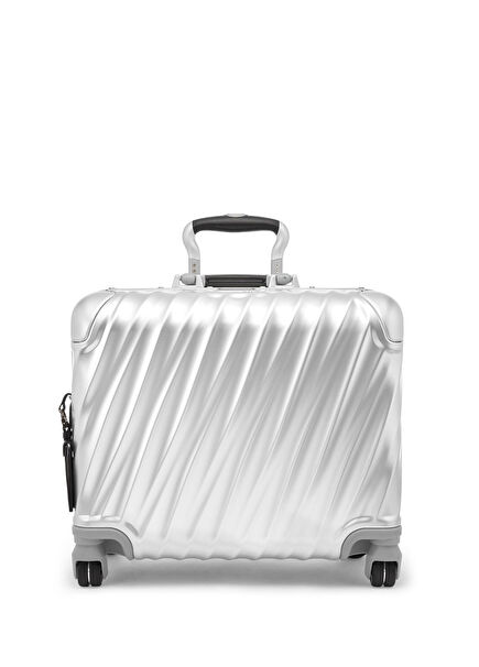 19 Degree Aluminum Compact Carry On Silver Suitcas