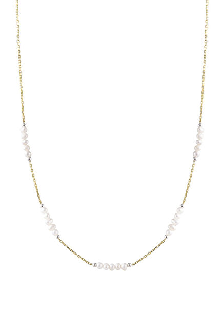 Marlene 925 Ayar Gümüş Üzeri Altın Kaplama Kadın İnci Kolye