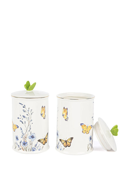 Butterfly Lovers Porselen 2'li Kavanoz 20 cm