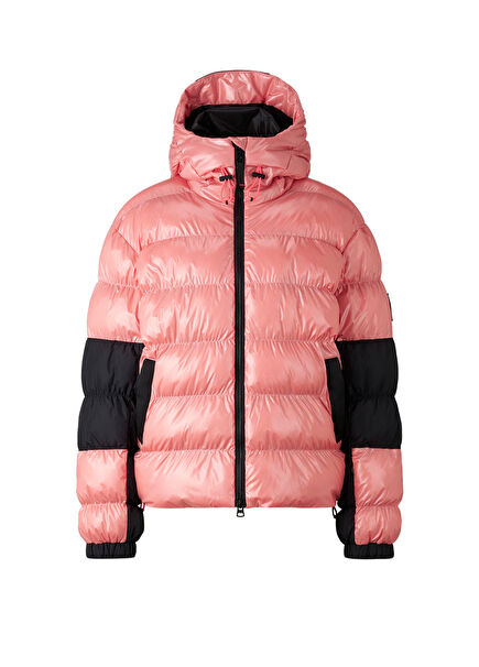 Romy Pink Hooded Women's Ski Jacket