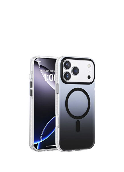 iPhone 17 Gradient Siyah Magsafe Uyumlu Telefon Kılıfı