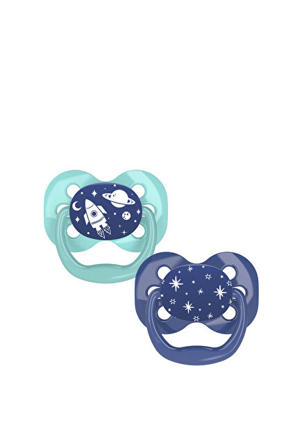 Advantage Stage 1, 2-Pack 0-6 Months Blue Pacifier