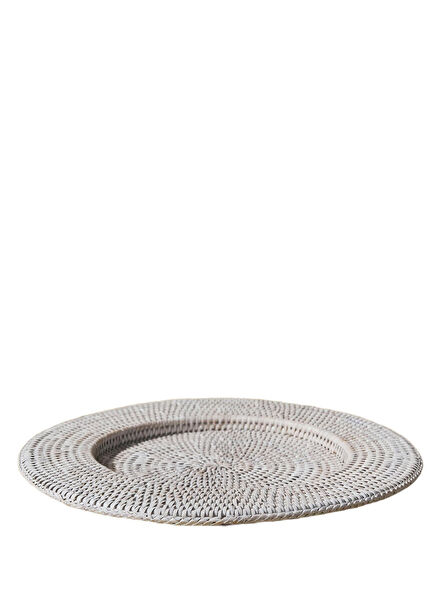Beyaz 2li Geniş Rattan Supla