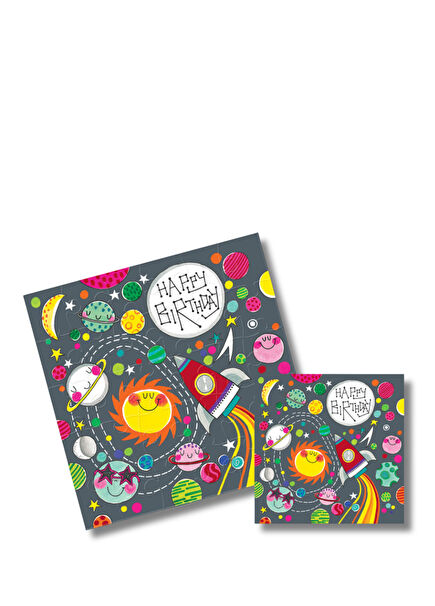 HB Space Scene Puzzle Birthday Greeting Card