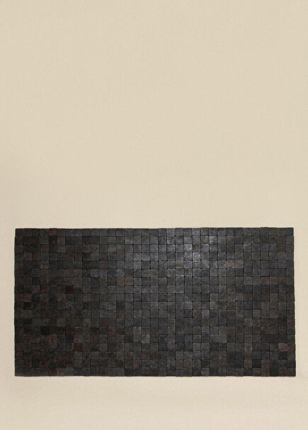Costa Wooden Mat 60x100 cm Black