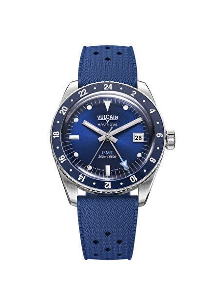 Skindiver Nautique GMT Blue Mavi Erkek Erkek Kol Saati