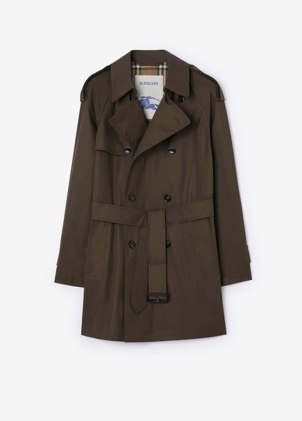 Leadenham Poplin Brown Men's Top Coat