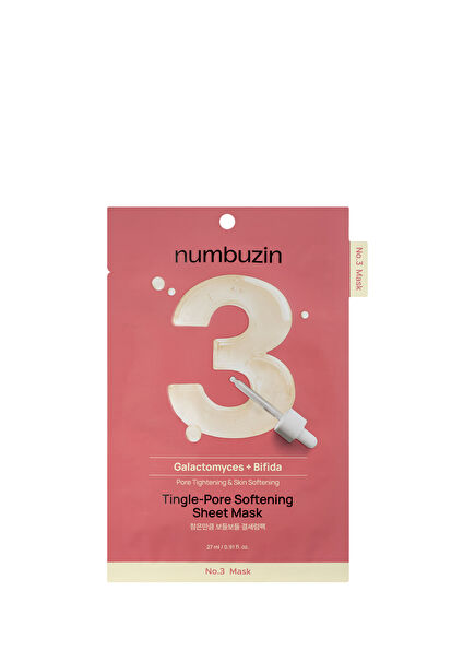 No.3 Tingle-Pore Softening Sheet Mask Pore Appearance Reducing Balancing Face Mask