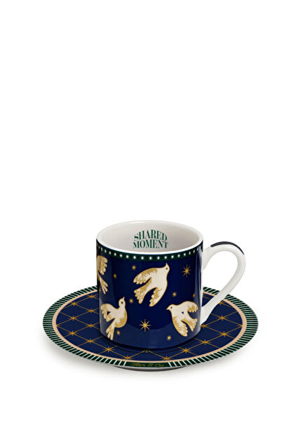 The Starlight Collection Porcelain Turkish Coffee Cup and Saucer