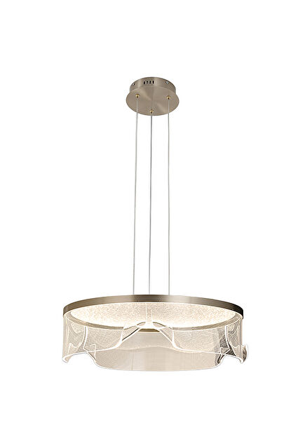 1l Silver Alüminyum Modern Sarkıt Avize