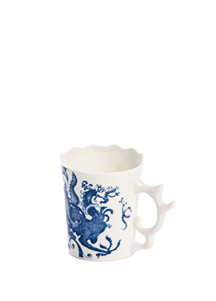 Hybrid Procopia Beyaz Desenli Porselen Kupa