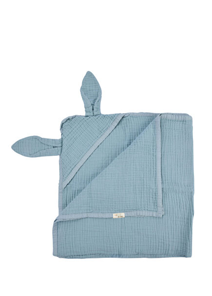 Bebe Mavi 4 Kat Müslin Unisex Bebek Havlu