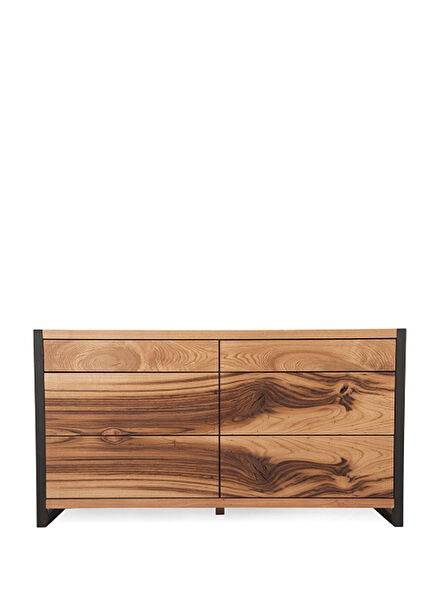 NEO Series Light Brown Solid Oak Chest of Drawers