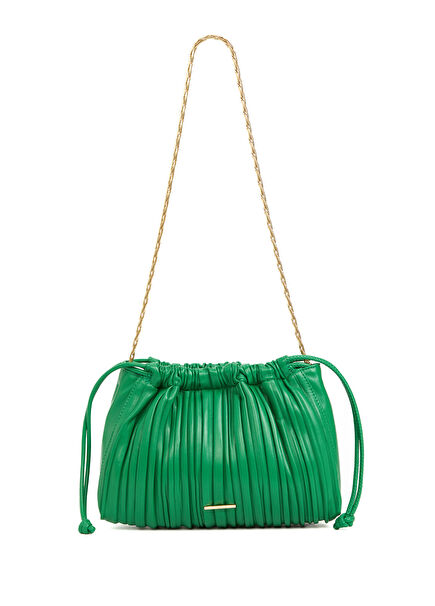 Yeşil Logolu Kadın Çanta