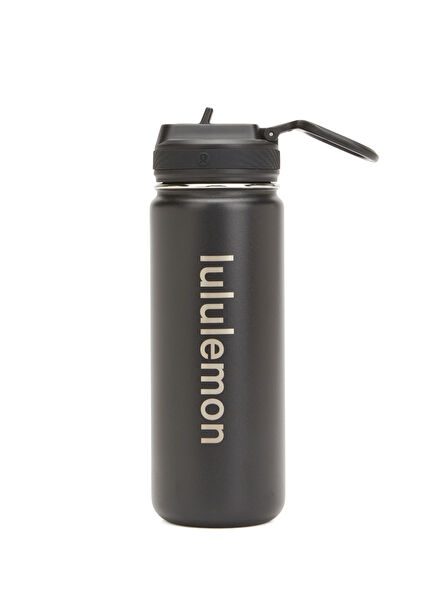 Back to Life Sport Black Thermos with Straw 532 ml