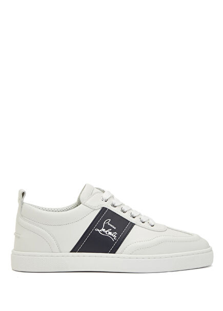 Retero Mavi Beyaz Erkek Deri Sneaker
