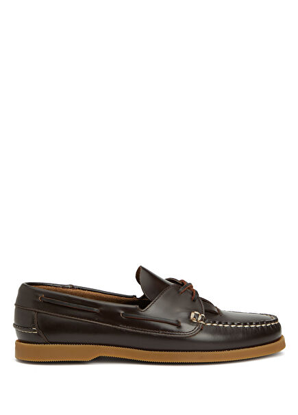 Saler Dark Brown Women's Leather Loafer