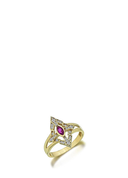 Regis 14 Ayar Altın Kadın Yüzük