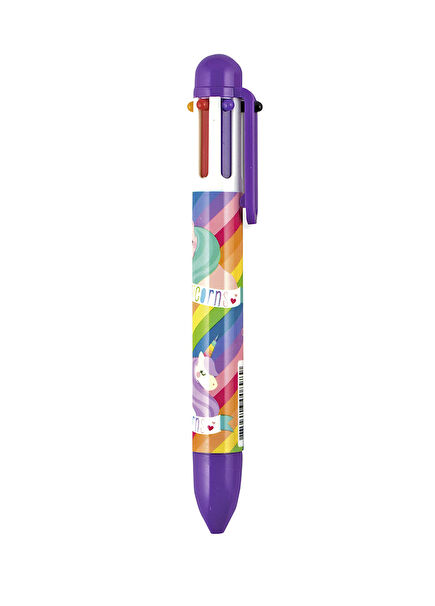 Unique Unicorns 6-Color Purple Ballpoint Pen