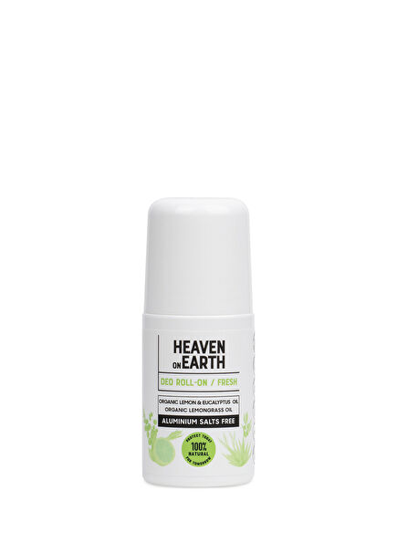 Vegan %100 Doğal Organik İçerikli Alüminyum Tuzları İçermeyen Limon Özlü Fresh Deo Roll On 50 ml