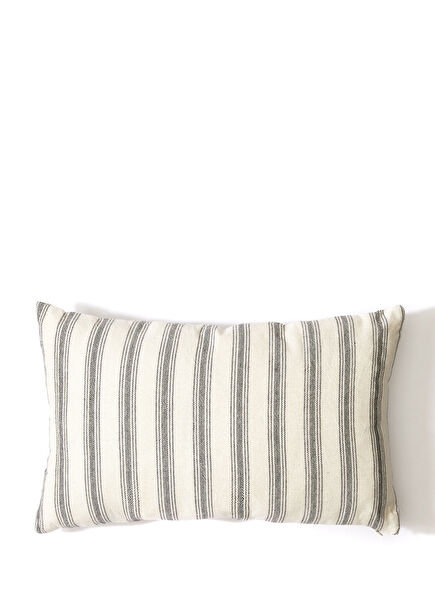 Ash Siyah Bej 30x50 cm Dekoratif Yastık