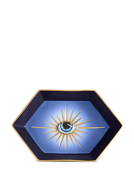 Hexagon Porselen Tepsi