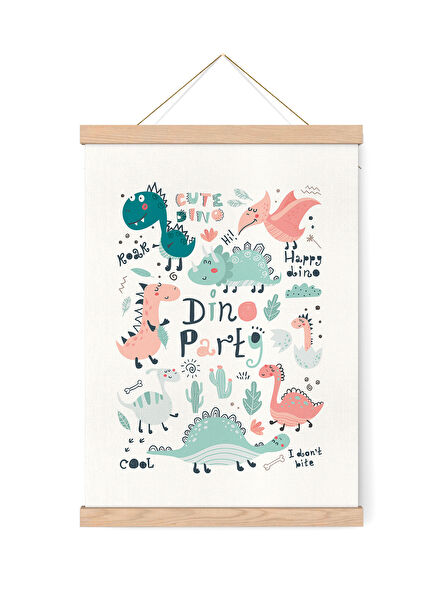 Dino Kids Room Framed Poster