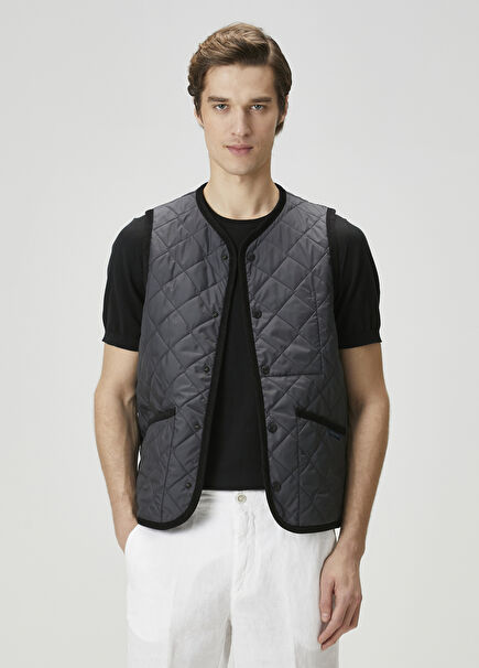 Black Quilted Vest