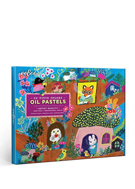 Mushroom House 36 Colors Oil Pastels