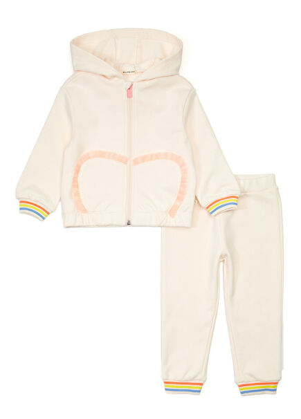 Pembe Kız Çocuk Sweatshirt Pantolon Seti