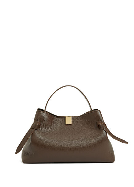 Gyoza Dark Brown Women's Leather Bag