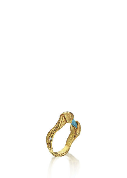 Mio 18K Gold Plated Silver Unisex Ring