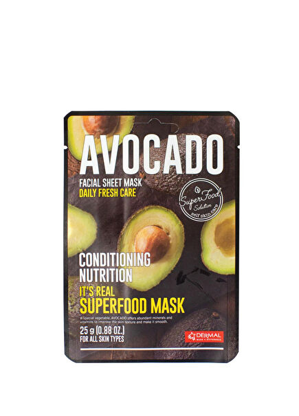 Avocado Faical Sheet Mask Conditioner & Nourishing Avocado Face Mask 25g
