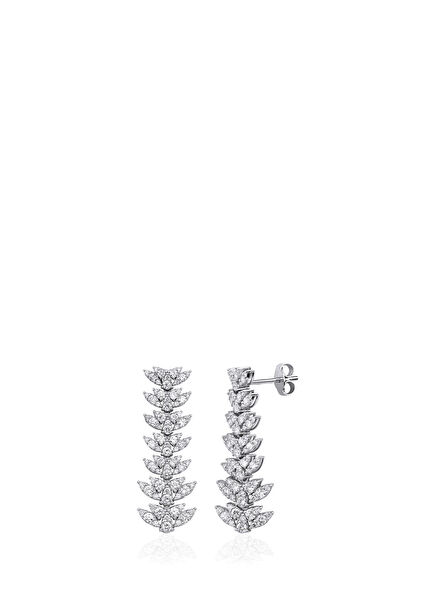 Amour Pırlantalı 14 Ayar Altın Kadın Küpe