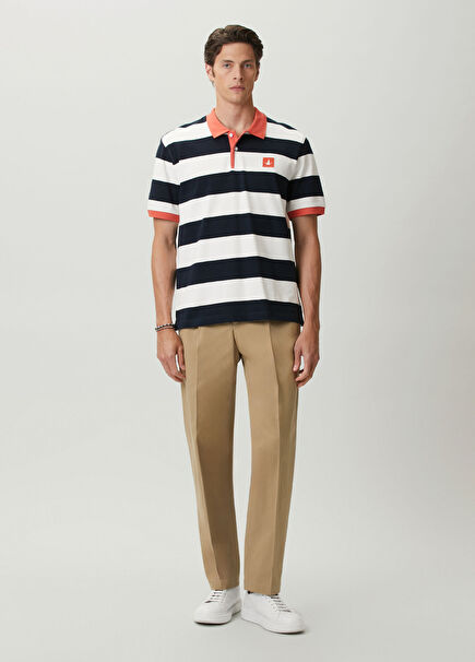 Dark Beige Pleated Trousers