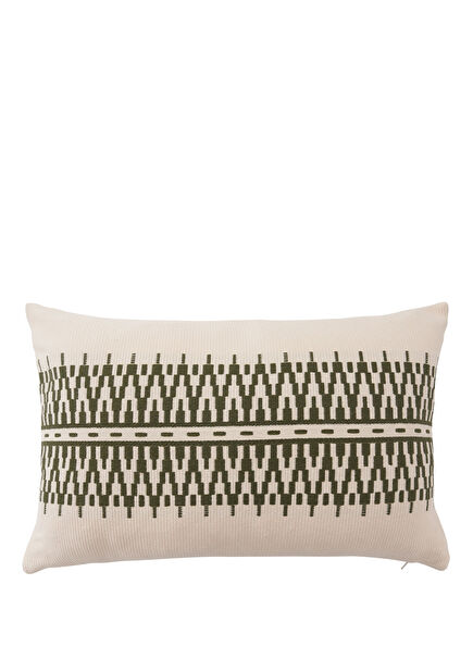 Scandinavian Striped Green Decorative Pillow