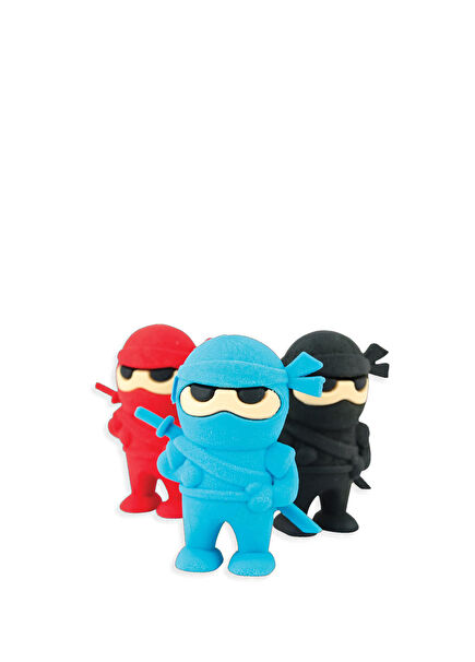 Ninja 3-Piece Eraser Set