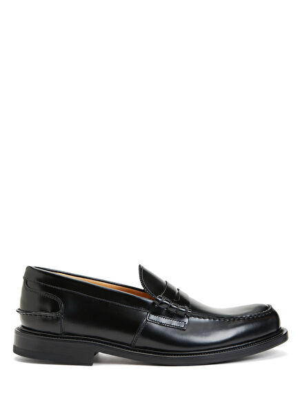 College Black Men's Leather Loafer