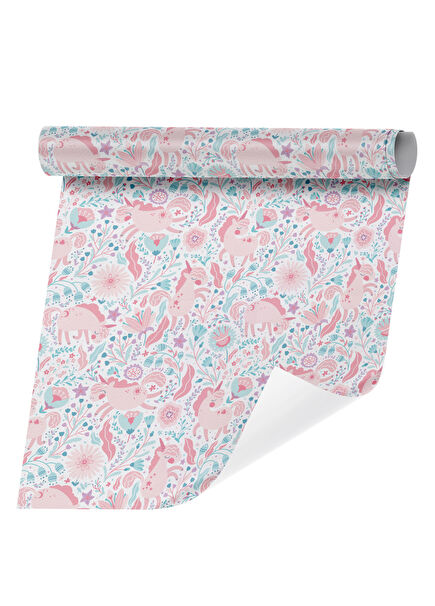 Unicorn Temalı Çocuk Odası Duvar Kağıdı