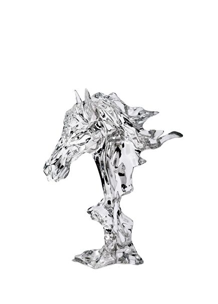 Brave Bronco Animal Crystal Sculpture