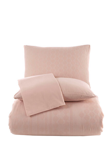 Pink Cotton Double Quilt Cover Set with <not>Cole</not> Pattern