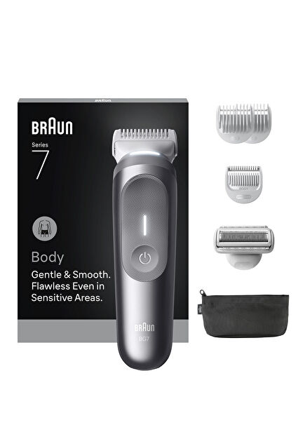 Braun Body Shaver Series 7, +6 Accessories, Compact, SmartLight, BG7550