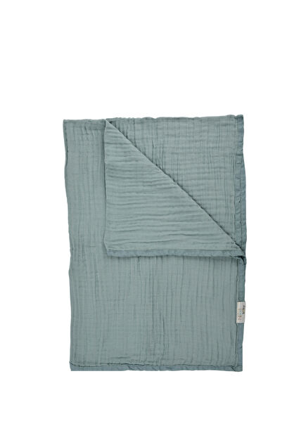 Mavi Müslin Bebek Battaniyesi