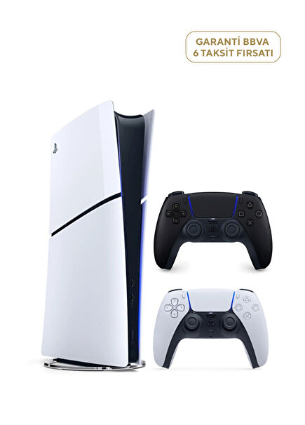 Playstation 5 1 TB Slim Digital Edition Game Console + 2nd PS5 Controller Black