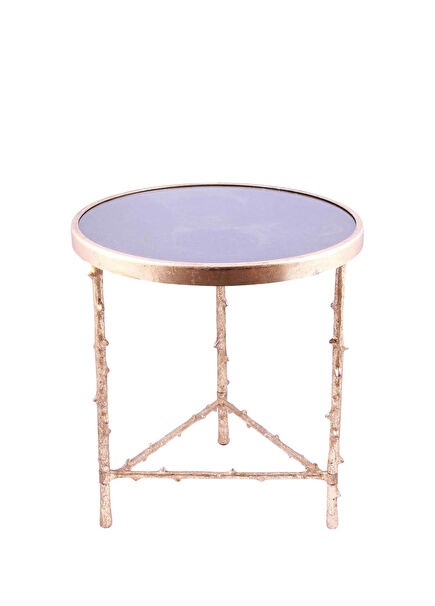 Aluminum Side Table with Backdon Granite Top