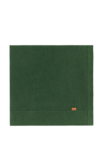 Linen Koyu Yeşil Keten Masa Örtüsü 150 x 320 cm