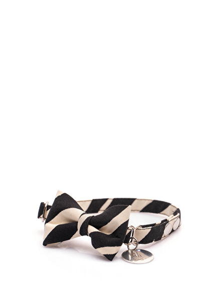 Avilla Black Bow Tie Cat Neck Collar